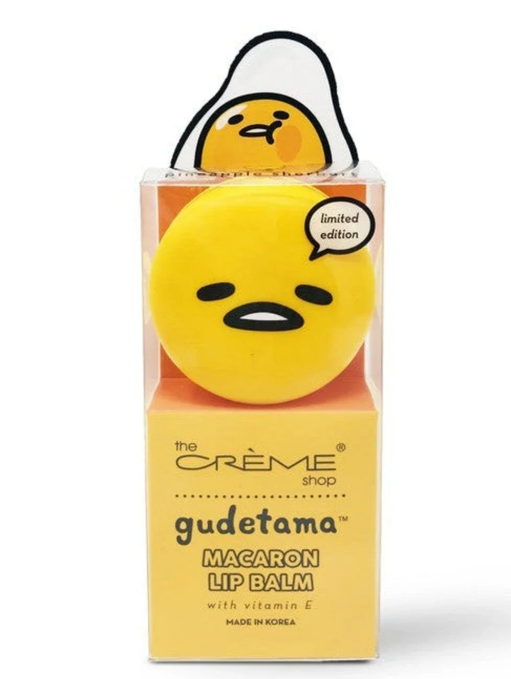 The Crème Shop x Gudetama Macaron Lip Balm